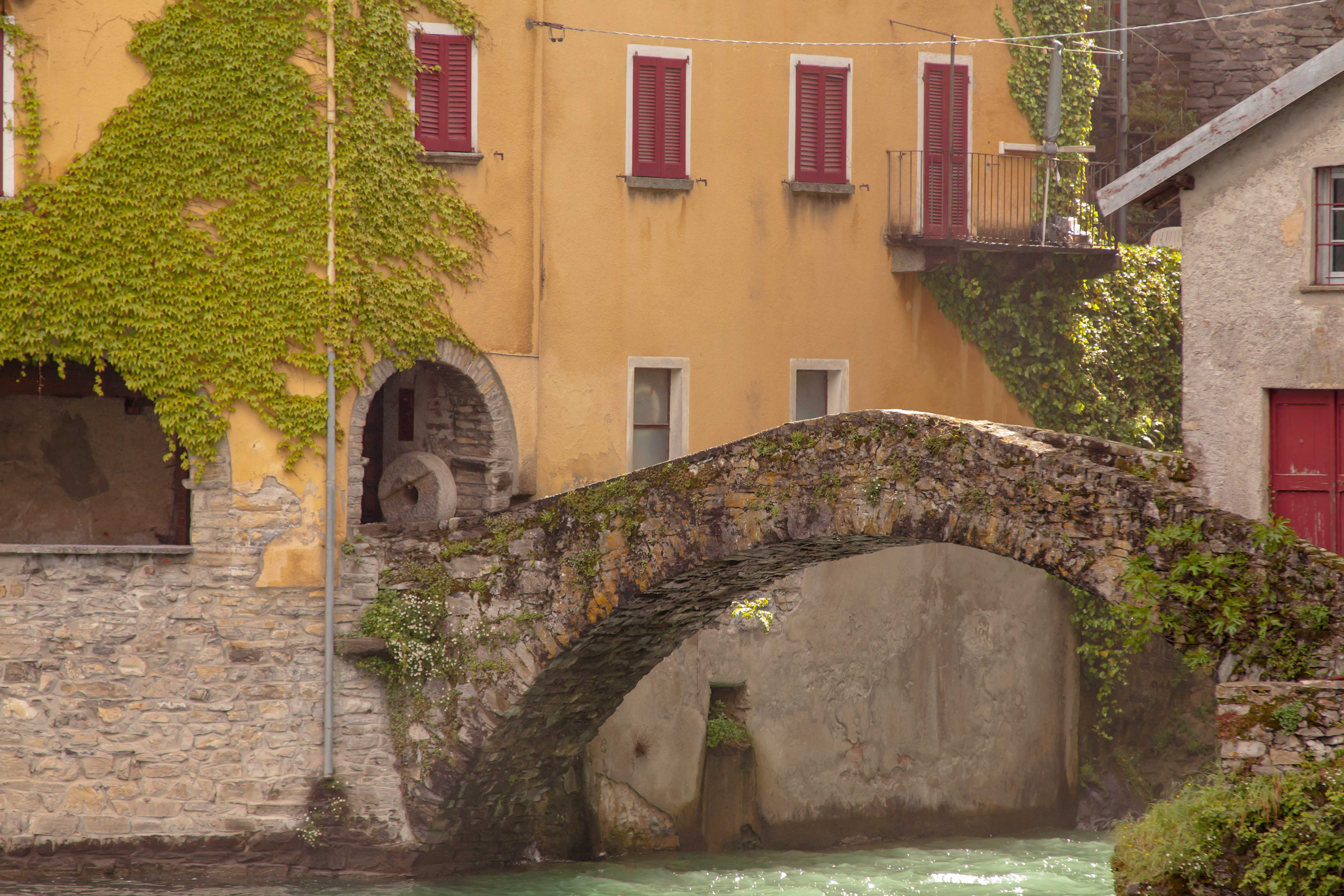 Lake Como Waterfall Bridge